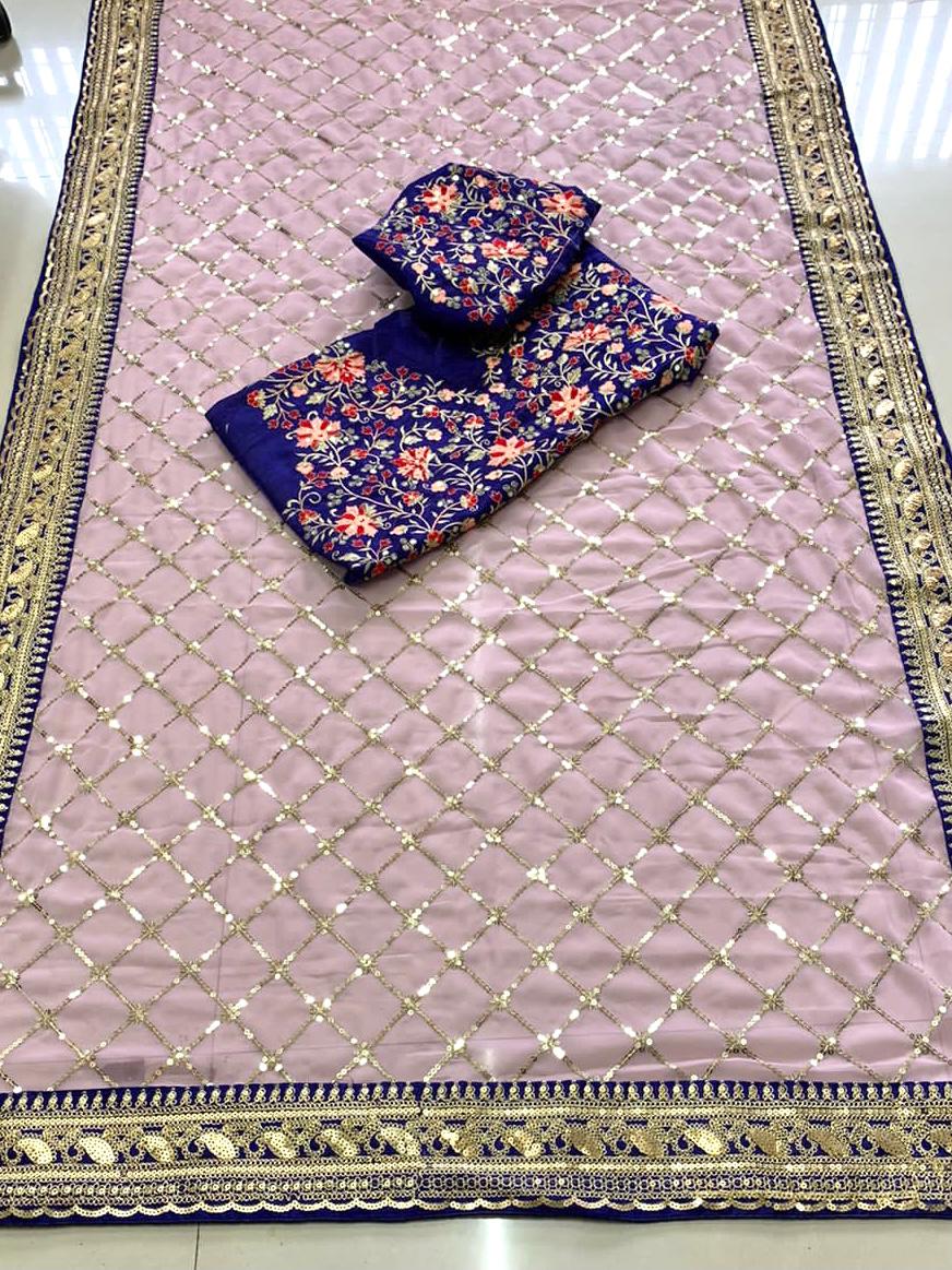 Amore 01 Heavy Festive Wear Heavy Georgette Designer Saree Collection
